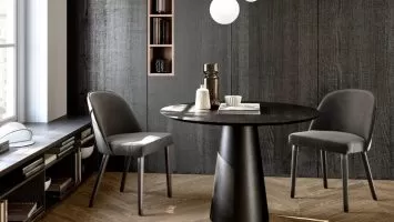 Ted Bistro Table with wooden top, Eforma Collection