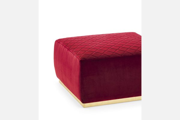 Willy Padded Pouf with profile, Eforma Collection - Image 2