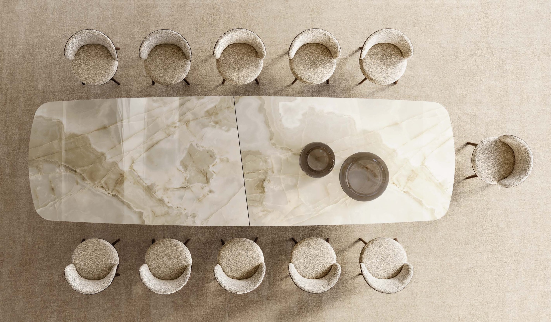 Cilindro Mix XL Italian dining table