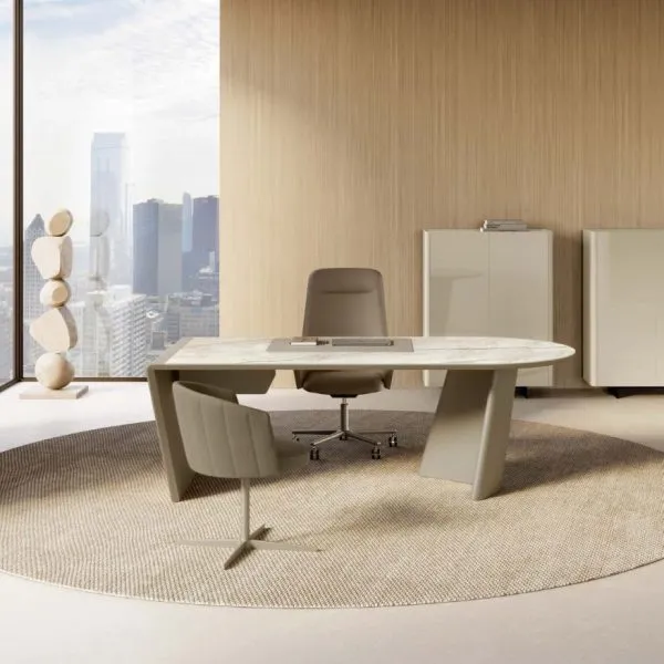 Achille Desk Italian Ceramic Top Desk – Eforma Collection