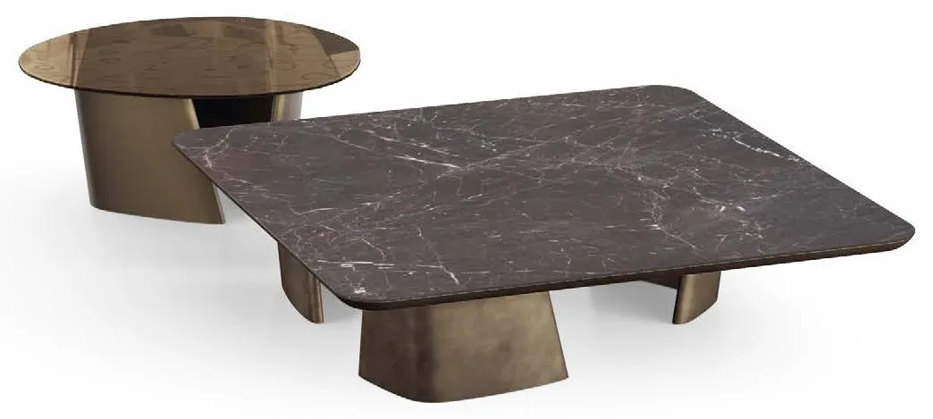 Achille Low Italian Coffee Table – Ceramic Glass & Marble - Image 6