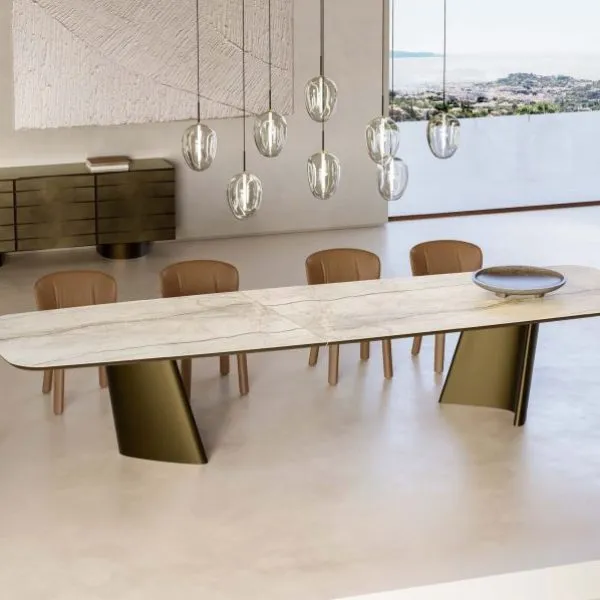 Achille XL Extra Large Italian Dining Table – Eforma