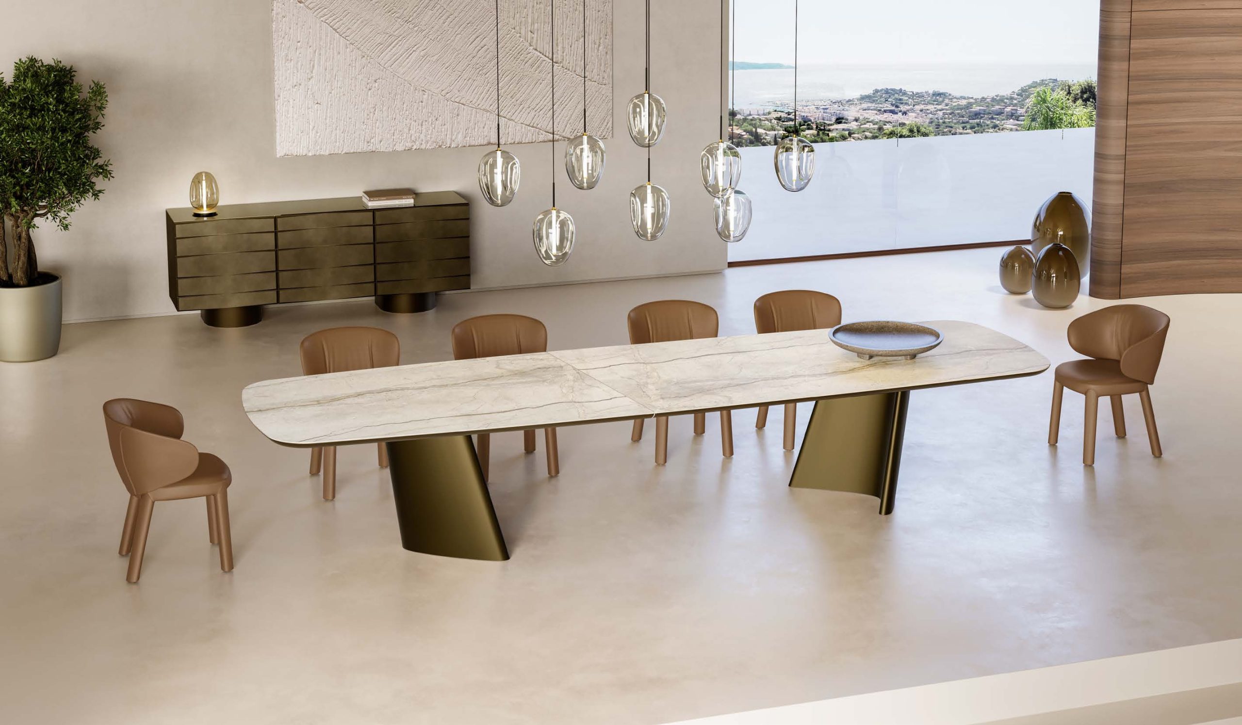 Achille XL Extra Large Italian Dining Table – Eforma - Image 2