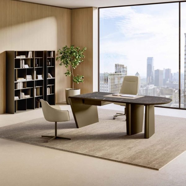 Albert Desk Italian Ceramic Top Desk – Eforma