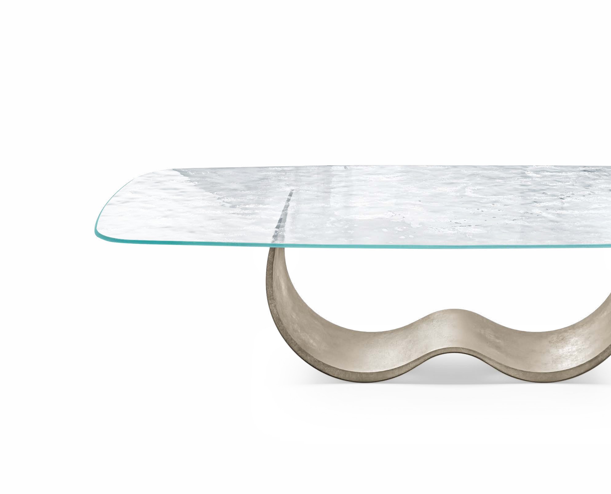 Alisei Glass Top Dining Table, Eforma Collection - Image 2