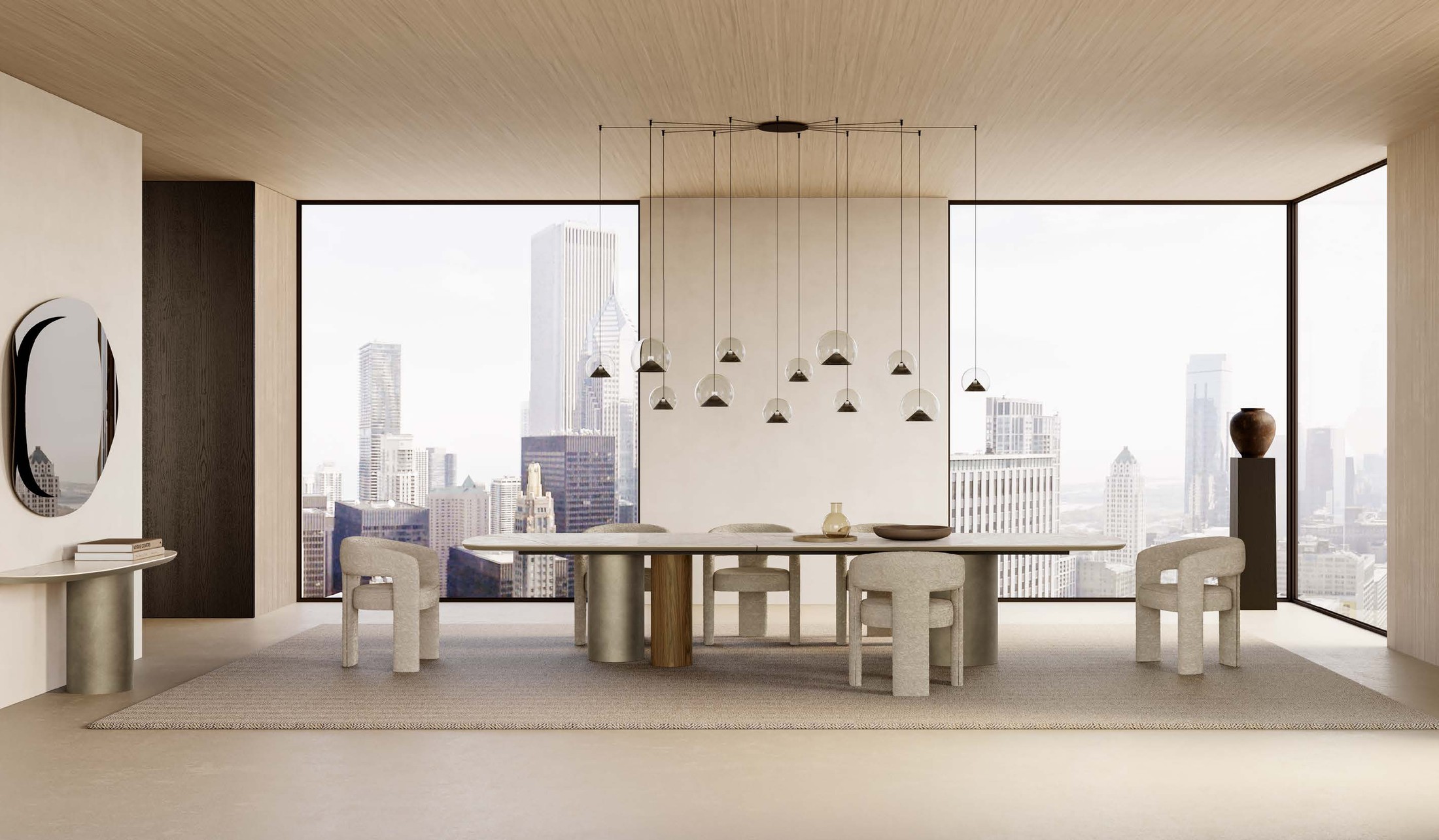 Cilindro Mix XL Large Italian Dining Table – Eforma - Image 3