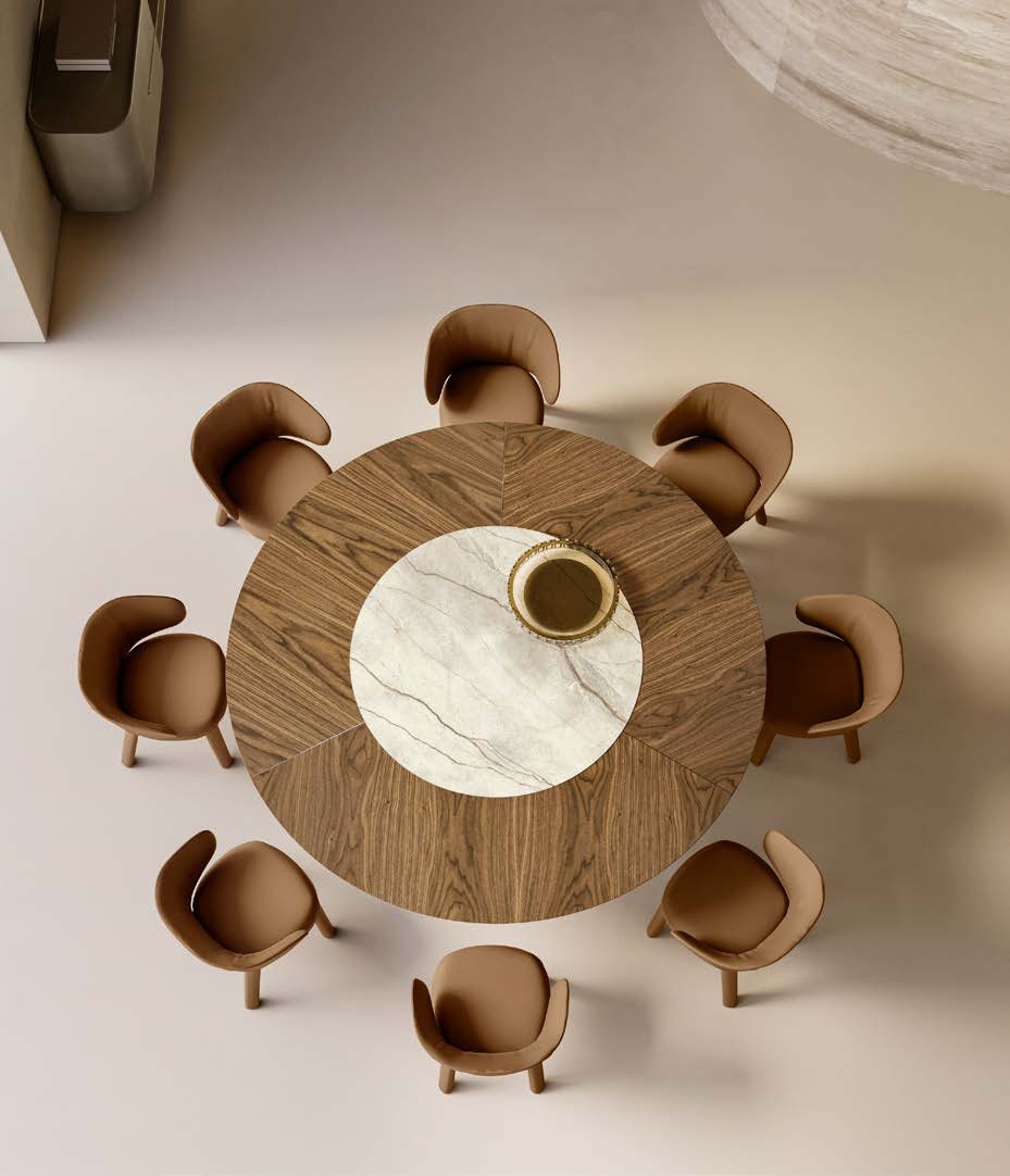 Cilindro Mix Italian Round Dining Table – Eforma - Image 6