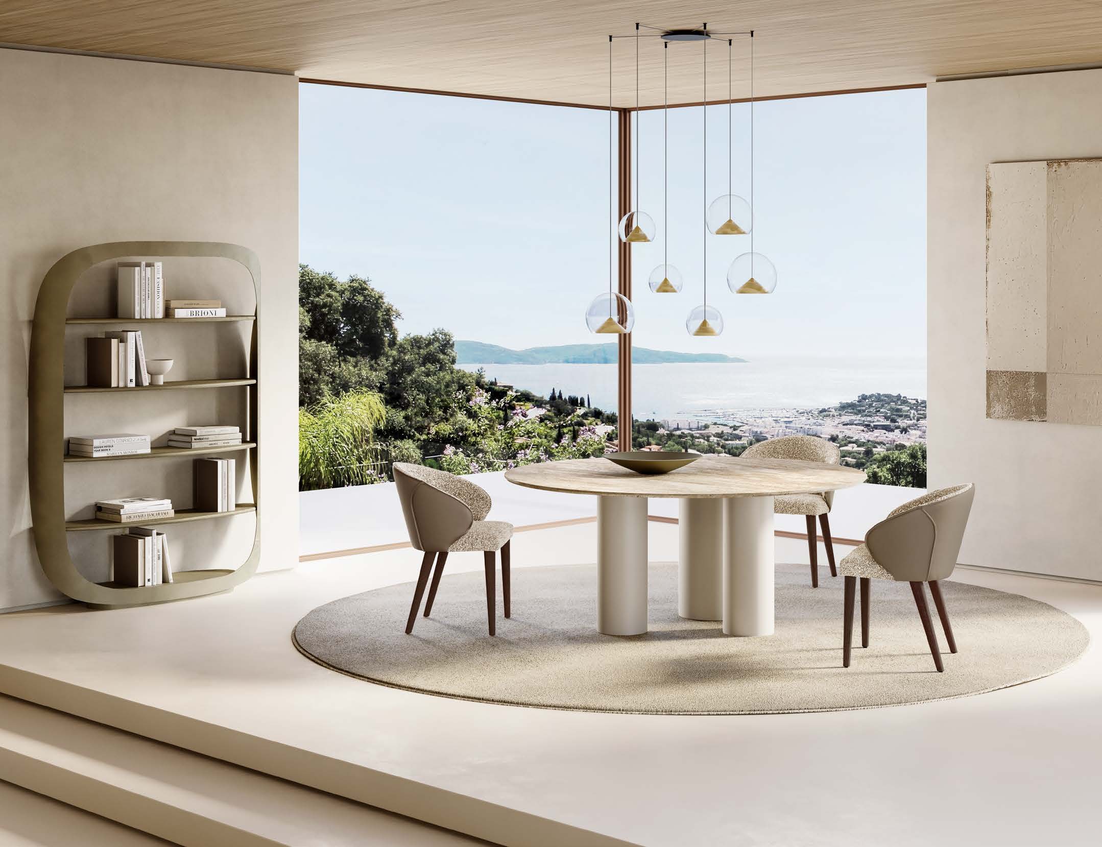 Cilindro Mix Italian Round Dining Table – Eforma - Image 3