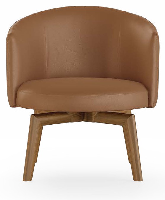 Jane Lounge Italian Lounge Chair Wood Base – Eforma - Image 5