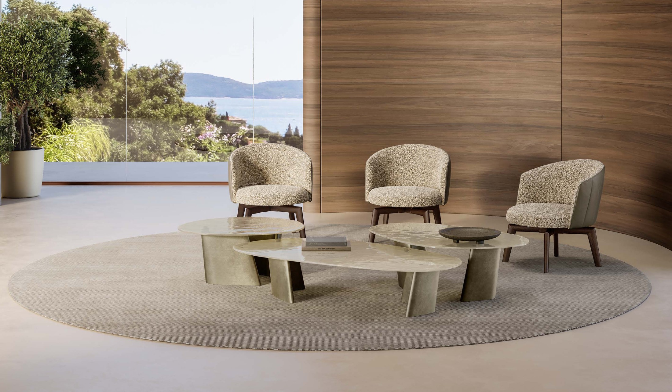 Jane Lounge Italian Lounge Chair Wood Base – Eforma - Image 2