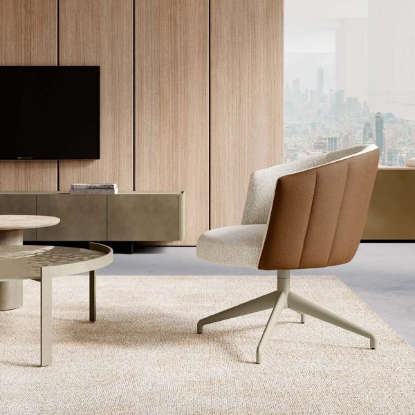 Jane Lounge Italian Lounge Chair Metal Base – Eforma