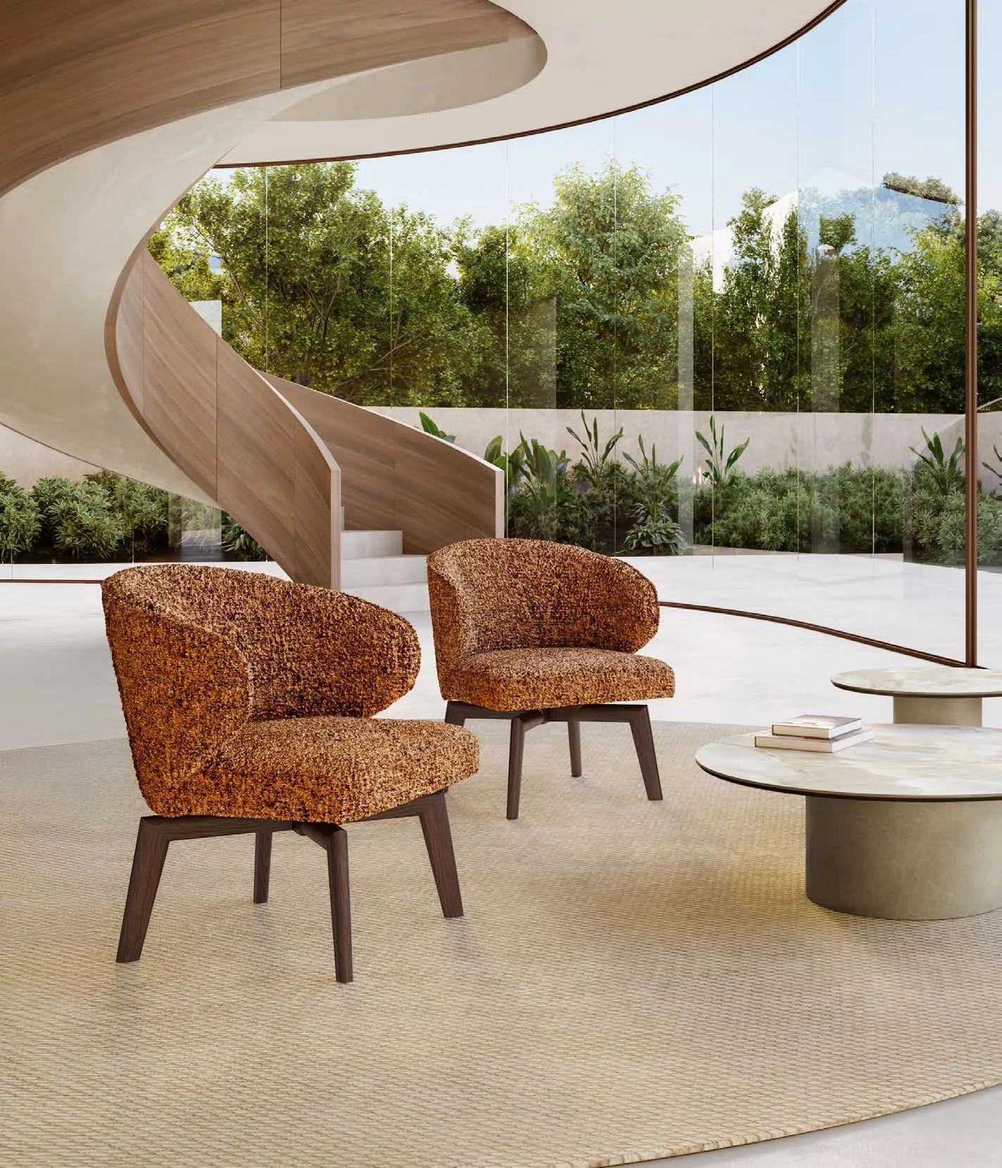 Italian lounge armchair