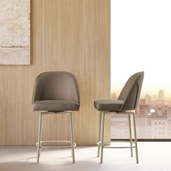 Manta Stool Italian Bar Stool 4 Metal Legs – Eforma
