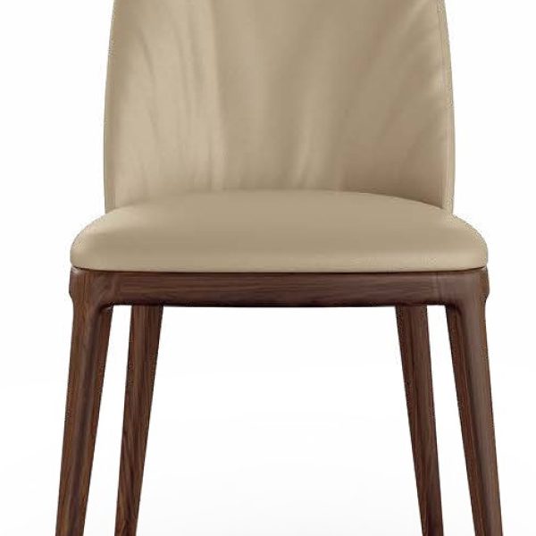 Max L High Deluxe Italian Dining Chair Wood Base – Eforma