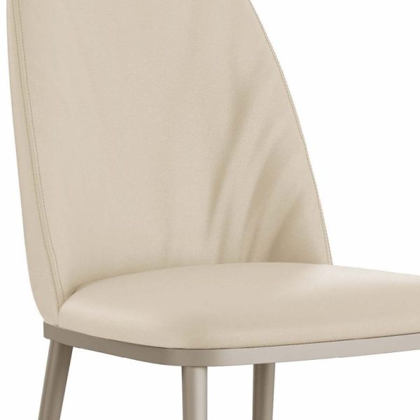 Max L High Deluxe Italian Dining Chair Metal Base – Eforma